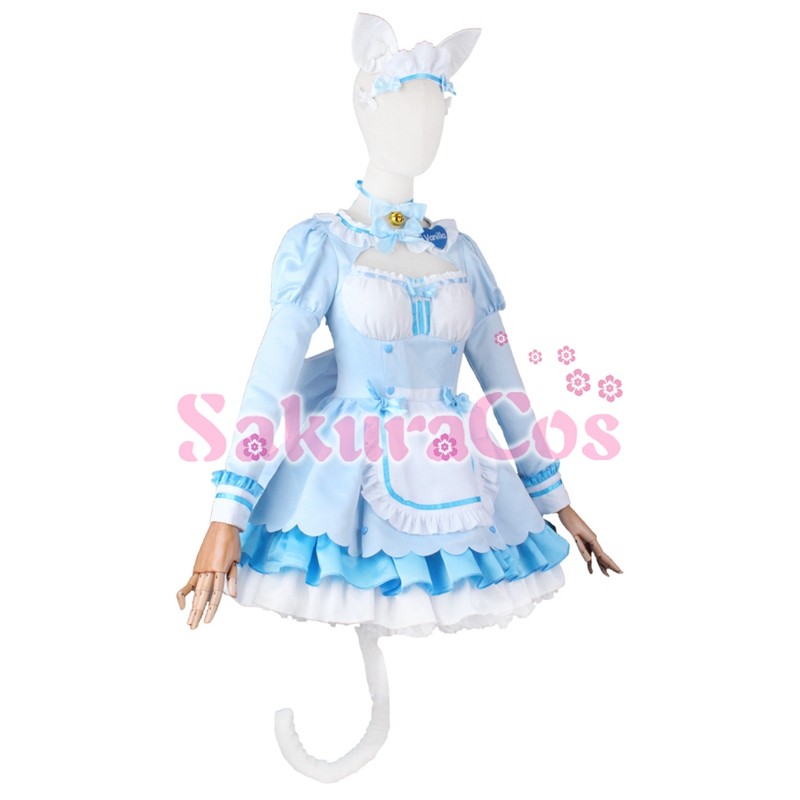 ネコぱら NEKOPARA バニラ Vanilla メイド服 コスプレ衣装 【SakuraCos】